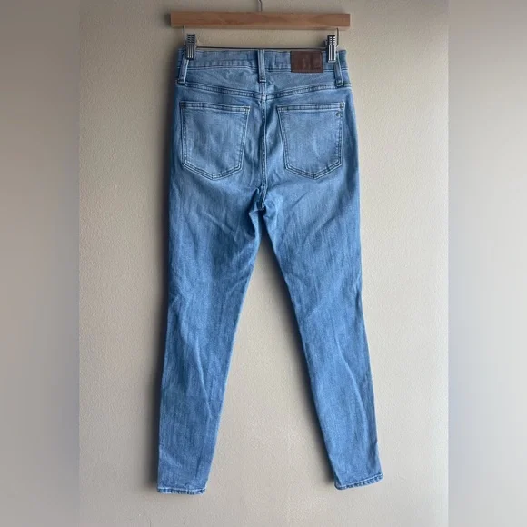 Madewell Women Blue High Rise Skinny Jeans Size 26 - Picture 3 of 10